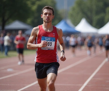 Runner in action